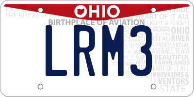 OH license plate LRM3