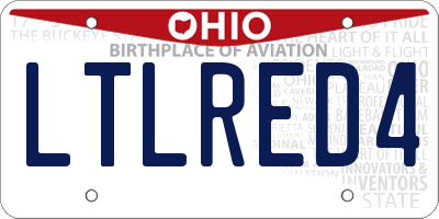 OH license plate LTLRED4