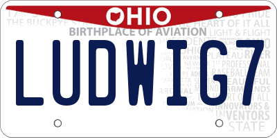 OH license plate LUDWIG7