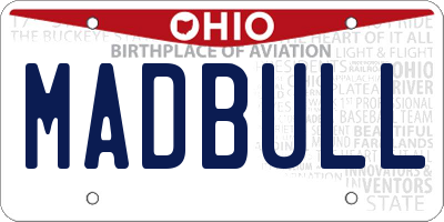 OH license plate MADBULL