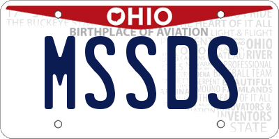 OH license plate MSSDS