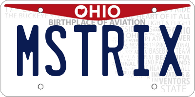 OH license plate MSTRIX