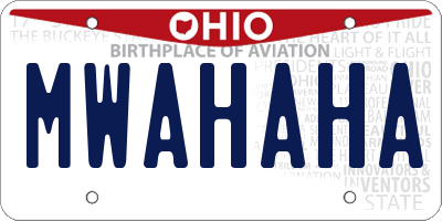 OH license plate MWAHAHA