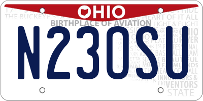 OH license plate N23OSU