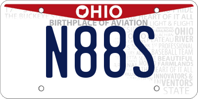 OH license plate N88S
