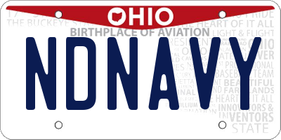 OH license plate NDNAVY
