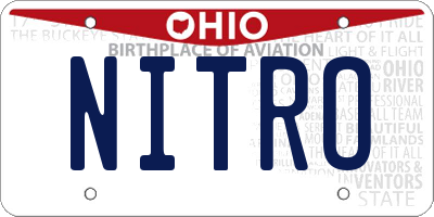 OH license plate NITRO