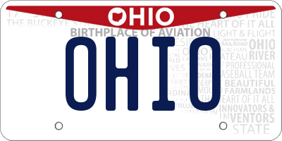OH license plate OHIO