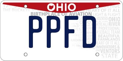 OH license plate PPFD