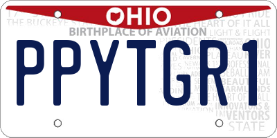OH license plate PPYTGR1