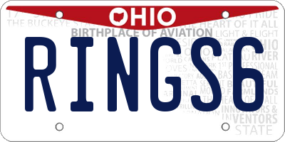 OH license plate RINGS6