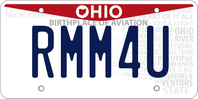 OH license plate RMM4U