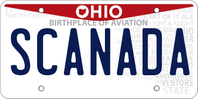 OH license plate SCANADA