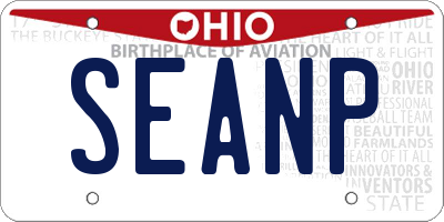 OH license plate SEANP