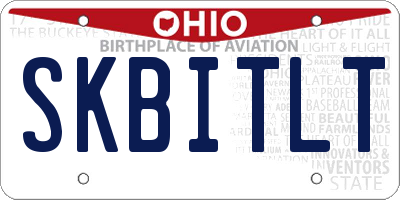 OH license plate SKBITLT