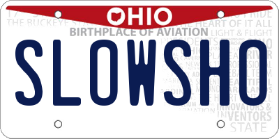 OH license plate SLOWSHO