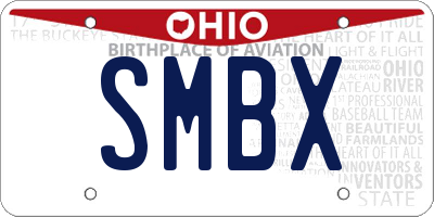 OH license plate SMBX