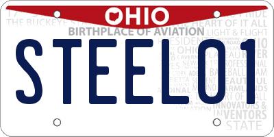 OH license plate STEEL01