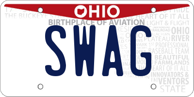 OH license plate SWAG