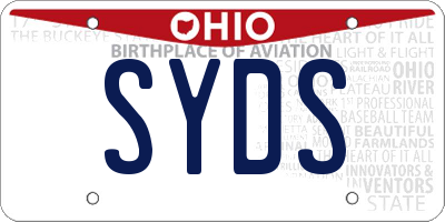 OH license plate SYDS