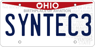 OH license plate SYNTEC3