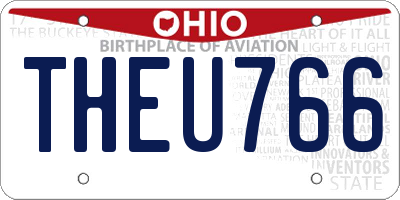 OH license plate THEU766