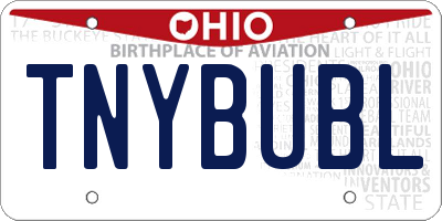 OH license plate TNYBUBL
