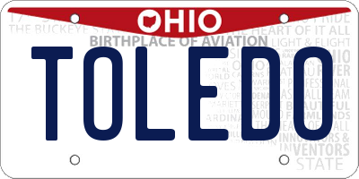 OH license plate TOLEDO