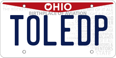 OH license plate TOLEDP