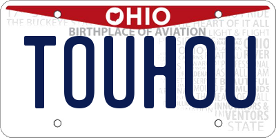 OH license plate TOUHOU