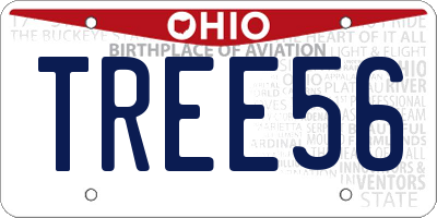 OH license plate TREE56