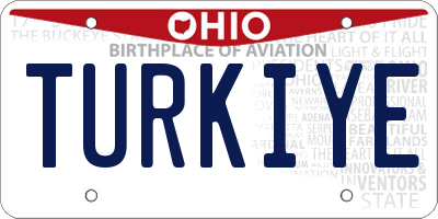 OH license plate TURKIYE