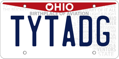 OH license plate TYTADG