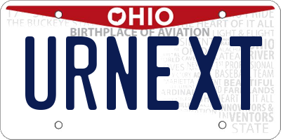 OH license plate URNEXT