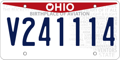 OH license plate V241114