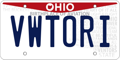 OH license plate VWTORI