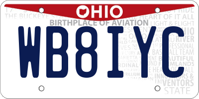 OH license plate WB8IYC