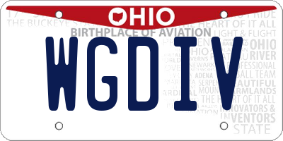 OH license plate WGDIV