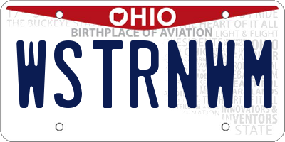 OH license plate WSTRNWM