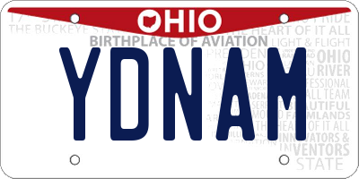 OH license plate YDNAM