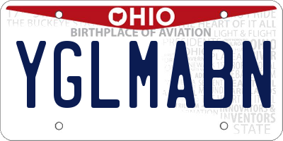 OH license plate YGLMABN