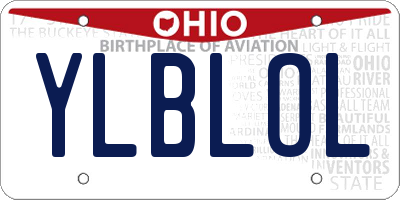 OH license plate YLBLOL