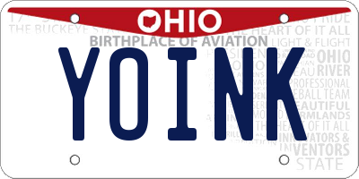 OH license plate YOINK