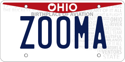 OH license plate ZOOMA
