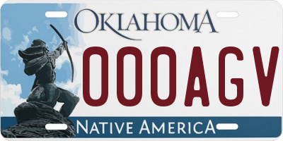 OK license plate 000AGV