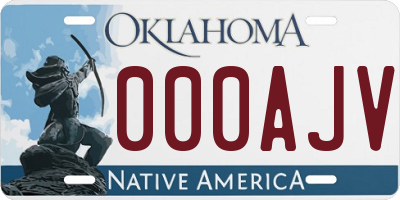 OK license plate 000AJV