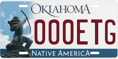 OK license plate 000ETG