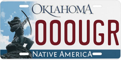 OK license plate 000UGR