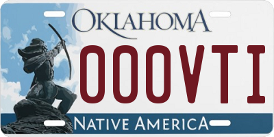 OK license plate 000VTI