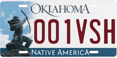 OK license plate 001VSH